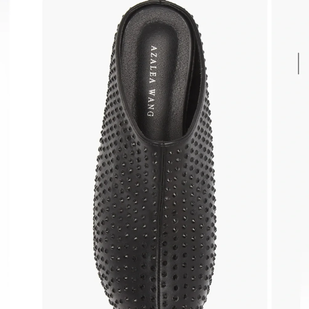 Black Studded Mules - Picture 7 of 9